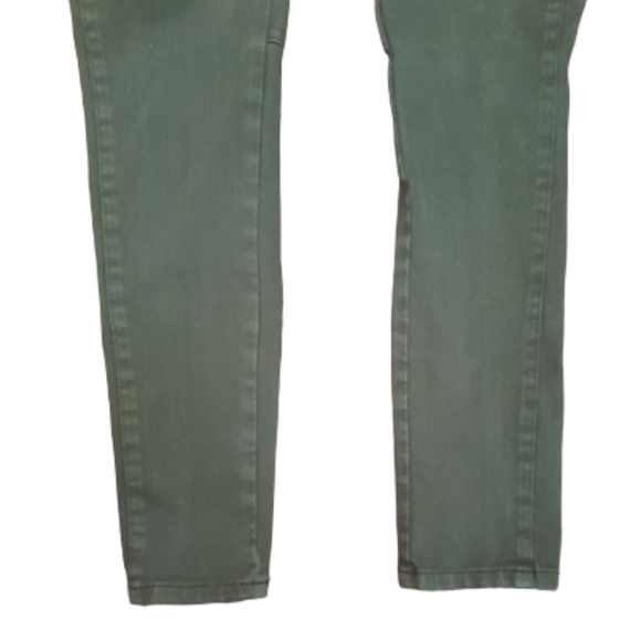 J. Crew Stretch Mid Rise Weathered Green Seam Detailing Skinny Denim Jeans 29 - Picture 9 of 16